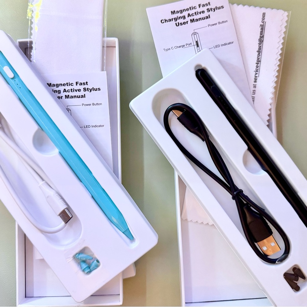 Apple iPad Pencil in Sleek black and Blue